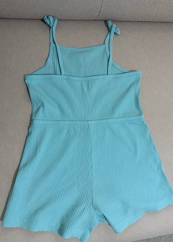 6 Yaş Beden Primark Turkuaz Kısa Tulum kız çocuk