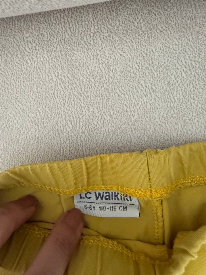 LCW Sarı Kız Çocuk dizaltı Tayt - Görsel 3