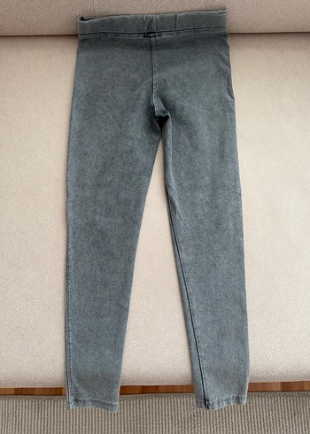 LCW Kız Çocuk Gri Denim tayt Pantolon - Görsel 2