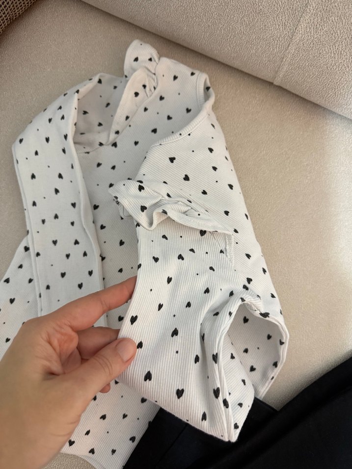 Kız çocuk Uzun Kollu Desenli Takım - Görsel 3