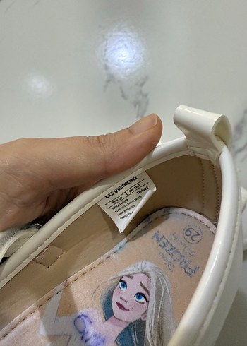 LCW STEPS Beyaz Fiyonk Detaylı Kız Babet - Görsel 6