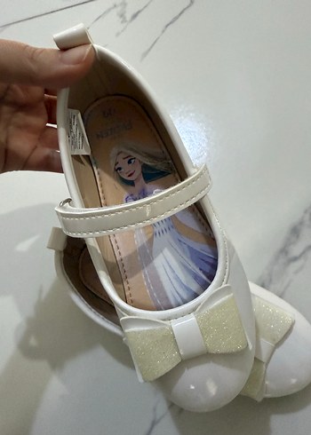 LCW STEPS Beyaz Fiyonk Detaylı Kız Babet - Görsel 5