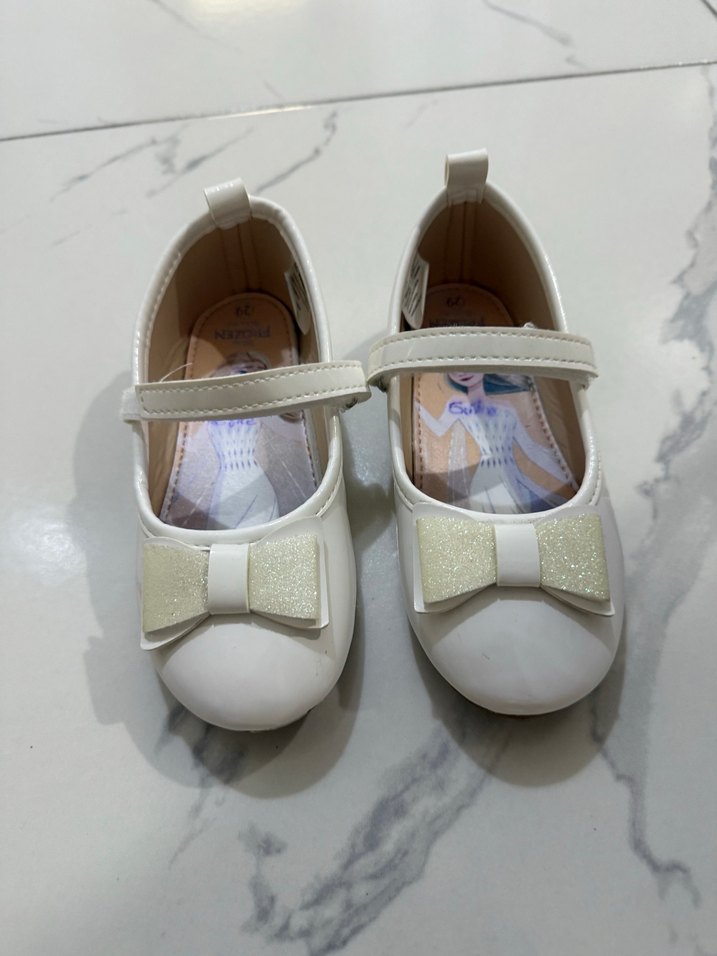 LCW STEPS Beyaz Fiyonk Detaylı Kız Babet - Görsel 2