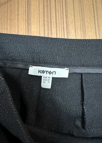 Koton Kadın siyah simli Kumaş Pantolon