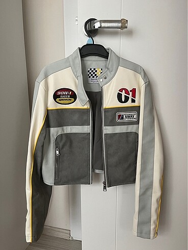Bershka biker deri ceket