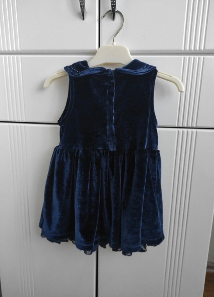 Lacivert Kız Bebek Elbisesi - Görsel 2