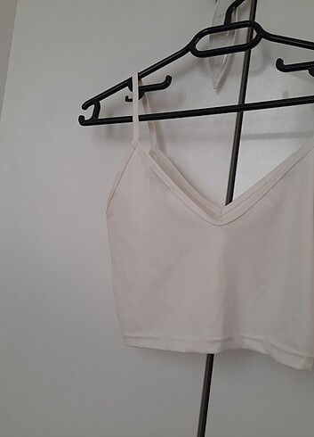 Beyaz l beden crop