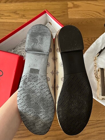 38 Beden pierre cardin babet ve çanta