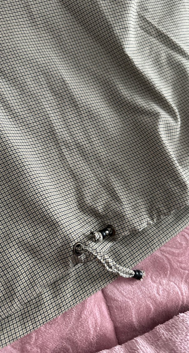 Bej Kapüşonlu Kısa Kadın Yağmurluk - Görsel 5