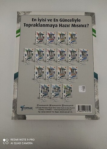 TOPRAK YAYINLARI TYT FİZİK SORU BANKASI.