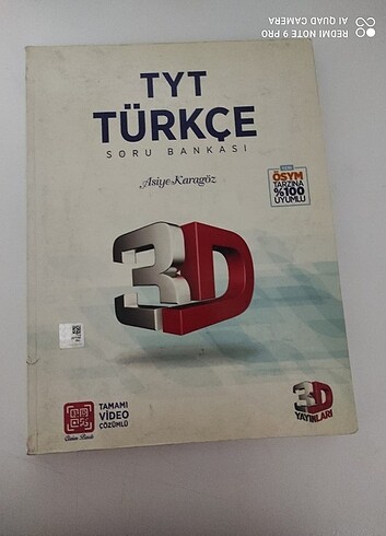 3D YAYINLARI TYT TÜRKÇE SORU BANKASI.