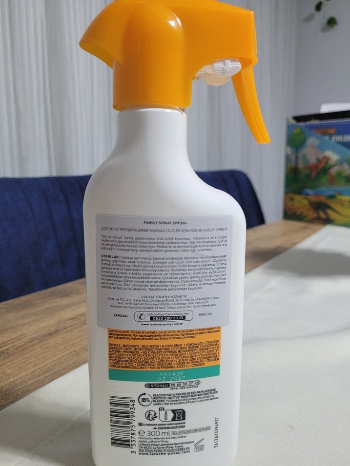 Aile boy La Roche-Posay Anthelios SPF 50+ Sprey Güneş Koruyucu - Görsel 2