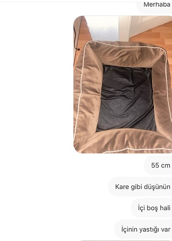 Köpek yatağı ve yastığı