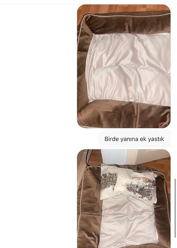 Köpek yatağı ve yastığı