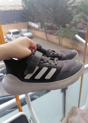 Gri Adidas unisex 35 Numara orginal spor ayakkabı - Görsel 8