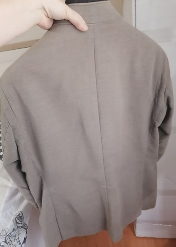 Düğmeli Gri Erkek Ceket beymen business marka - Görsel 4