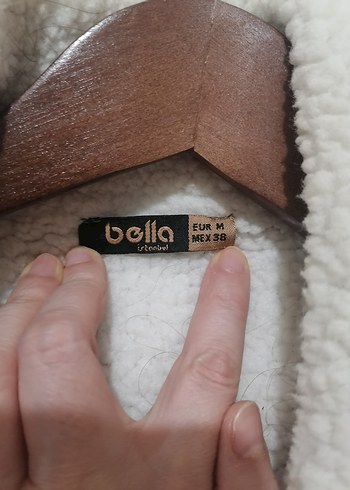 Bej Kadın Kışlık Kürklü Ceket M beden bej renk - Görsel 5