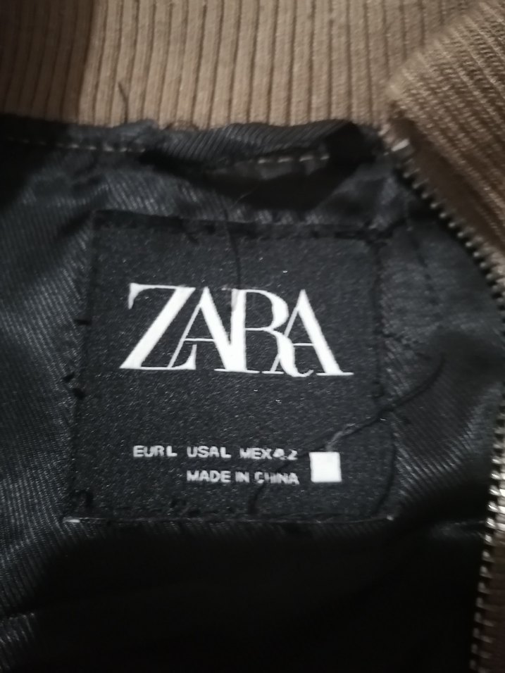 Bej Süet Erkek Ceket, Fermuarlı, Uzun Kollu, zara marka - Görsel 4