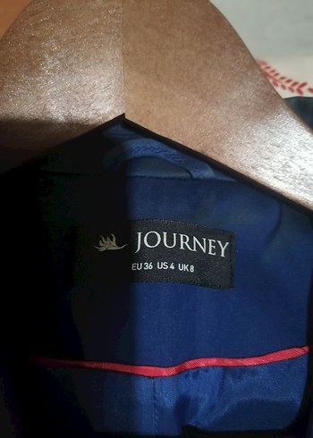 Düğmeli Kısa Kollu Lacivert Kadın Blazer - Görsel 4