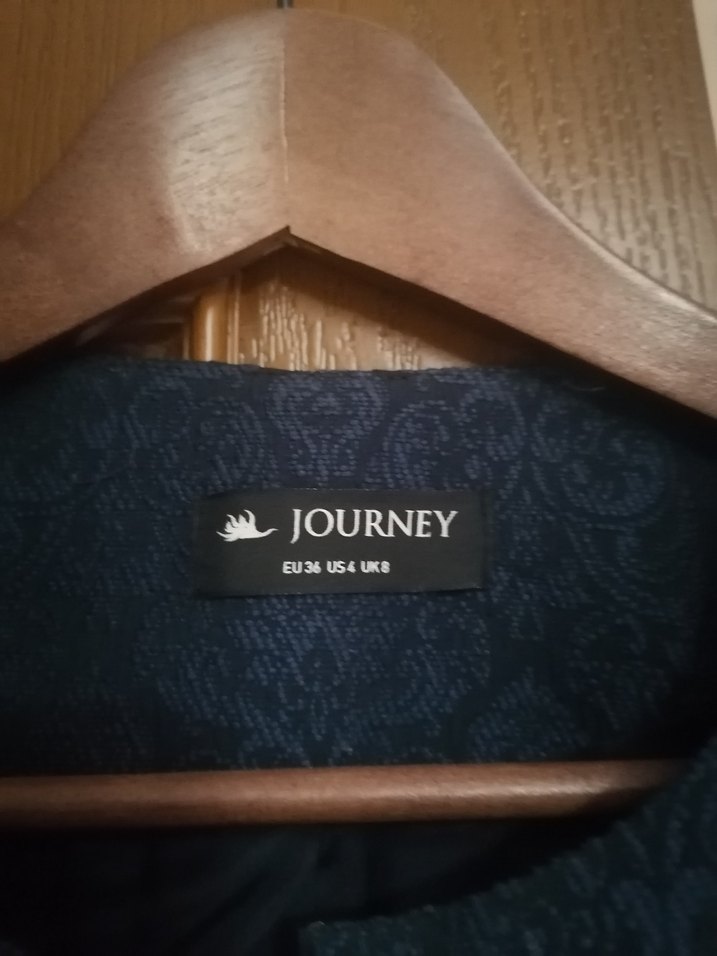 Düğmeli Lacivert Kadın şık Ceket - Görsel 5