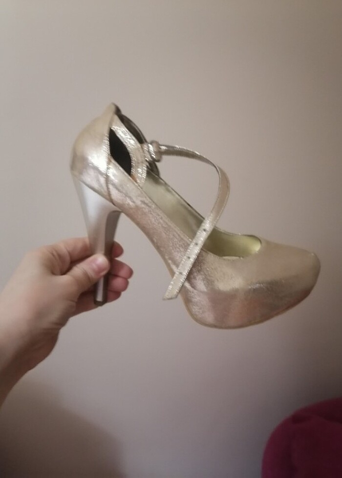 Çok yüksek platform abiye ayakkabı - Görsel 3