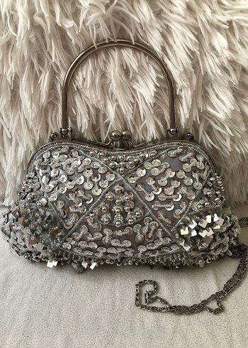 American Vintage Fairycore pullu boncuklu Vintage Çanta