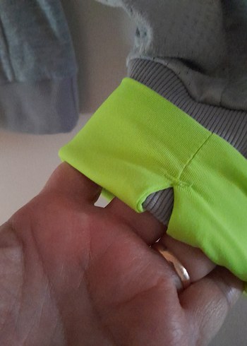 Gri Uzun Kollu Oversize Kadın Sweatshirt - Görsel 5