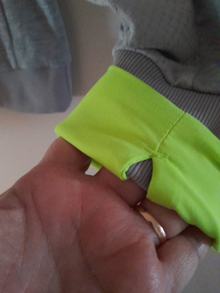 Gri Uzun Kollu Oversize Kadın Sweatshirt - Görsel 5