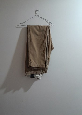 Bej Keten Erkek Pantolon - Görsel 3