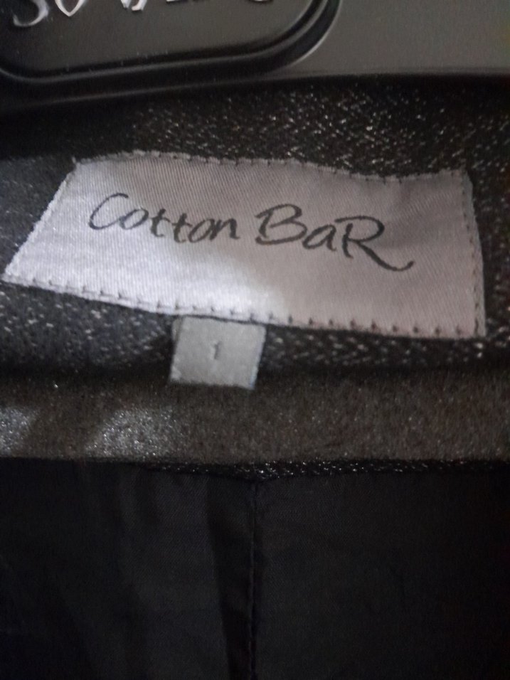 Düğmeli Siyah Kadın Kaban - Görsel 5