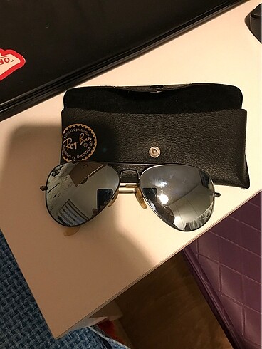 Ray ban damla aynalı gümüş gözlük