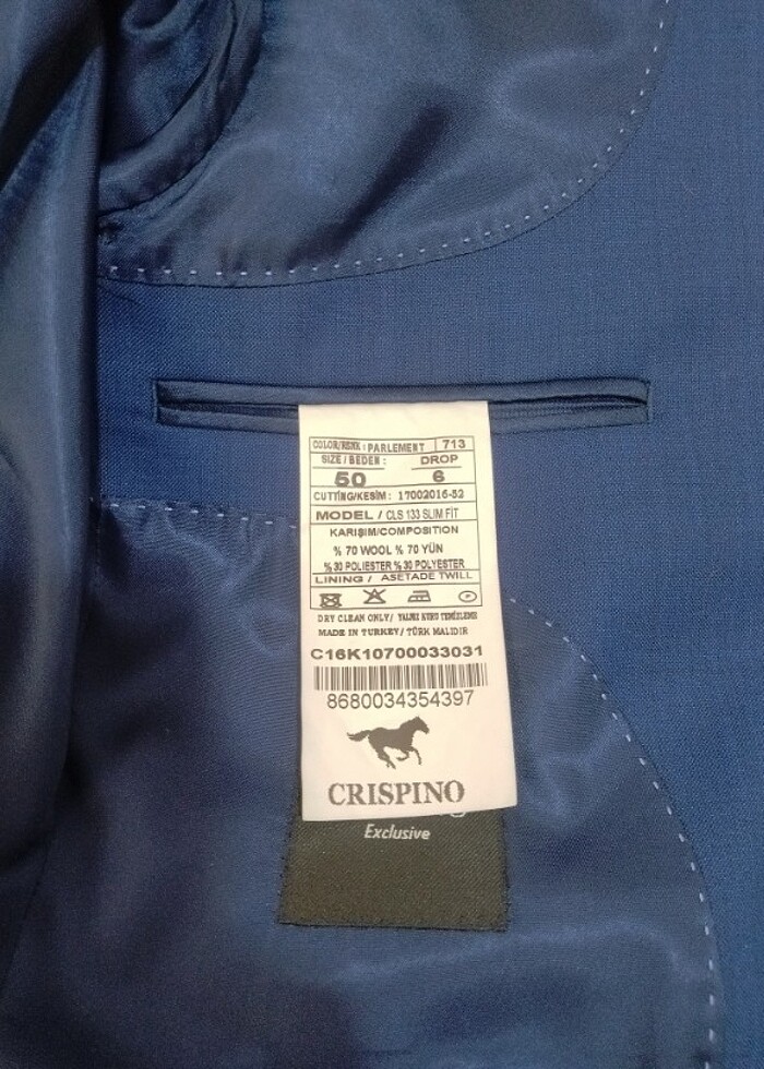 Erkek slim fit takım elbise  - Görsel 3