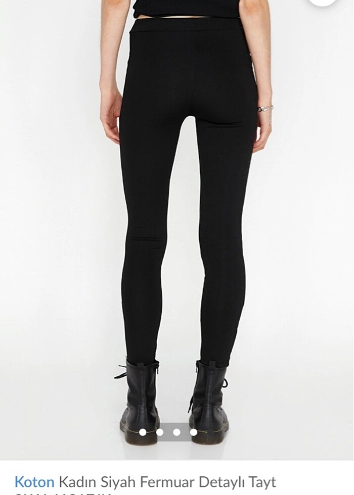 Koton siyah tayt - Görsel 3