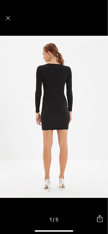 Trendyol & Milla Trendyol siyah örme bodycon elbise