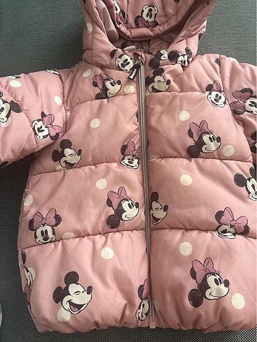 H&M H&M kız çocuk Minnie Mickey Mouse mont 4 yaş