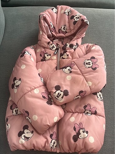4 Yaş Beden H&M kız çocuk Minnie Mickey Mouse mont 4 yaş