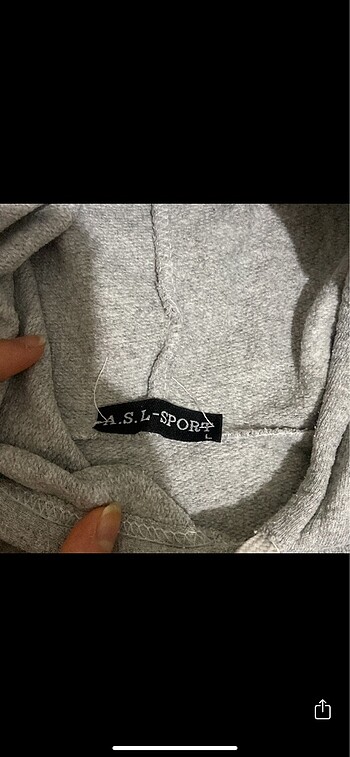 m Beden gri Renk Kapüşonlu sweatshirt gri renk dar kalıp