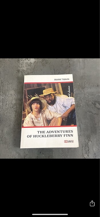 İngilizce roman kitap The Adventures of Huckleberry Finn mark tw