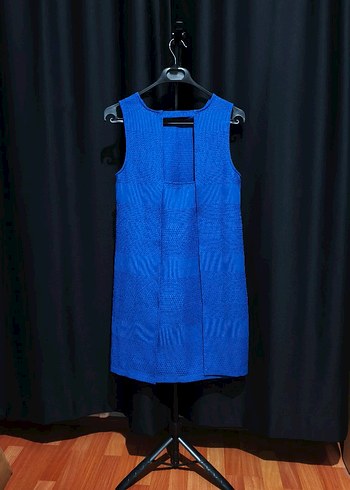 Koton | Kobalt Mavi Çan Kesim Sırt Dekolteli Elbise (38) - Görsel 2