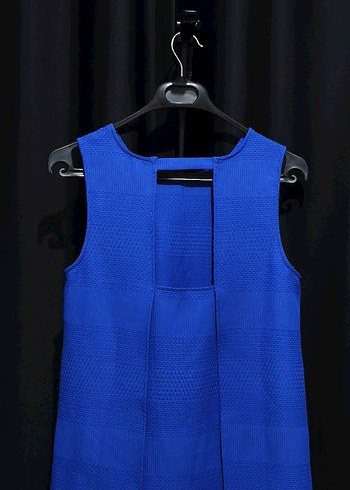 Koton | Kobalt Mavi Çan Kesim Sırt Dekolteli Elbise (38) - Görsel 3