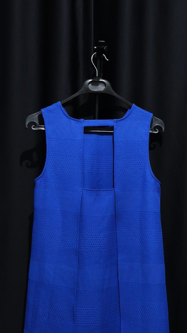 Koton | Kobalt Mavi Çan Kesim Sırt Dekolteli Elbise (38) - Görsel 3