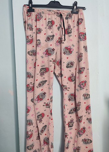 m Beden Pembe Tie-Dye Desenli Rahat Kadın Pijama Takımı