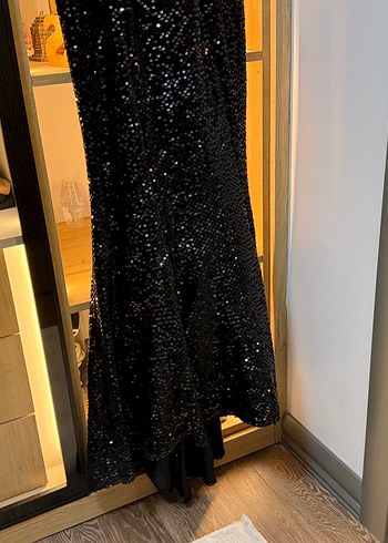 Siyah Gotik Uzun Abiye Elbise - Görsel 2