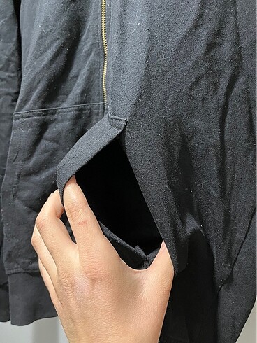 s Beden Colins Siyah Polyester Ceket