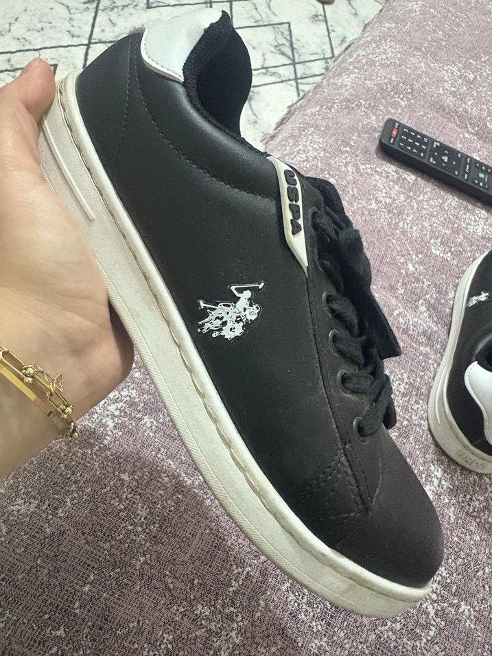 Siyah USPA Kadın Spor Ayakkabı - Görsel 5