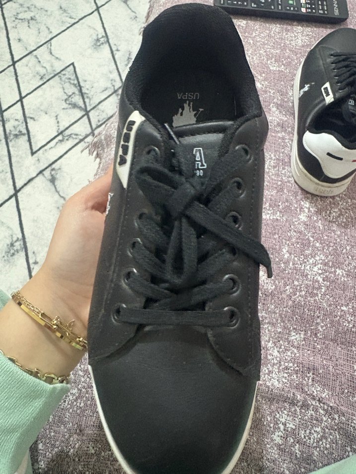 Siyah USPA Kadın Spor Ayakkabı - Görsel 4