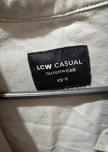 LCW Casual Gri Pamuklu Düğmeli Ceket - Görsel 3