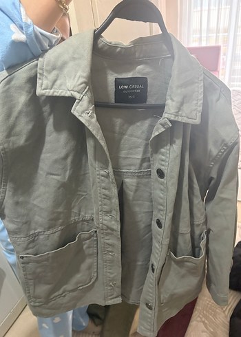 LCW Casual Gri Pamuklu Düğmeli Ceket - Görsel 2