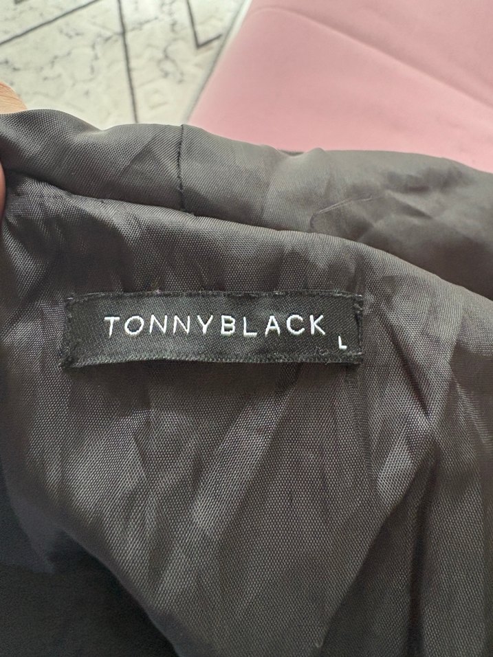 Düğmeli Siyah Kadın Midi Kışlık Mont - Görsel 3