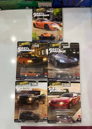 Hot Wheels Fast & Furious Çoklu Oyuncak Araba Seti